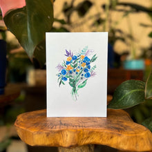 Load image into Gallery viewer, Navy + Yellow Floral Bouquet
